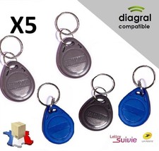 Lot de 5 badges Diagral