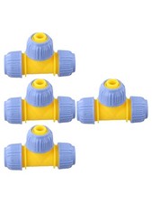 Jeu de 4 connecteurs de tuyaux d'eau pour une gestion et une irrigation efficace