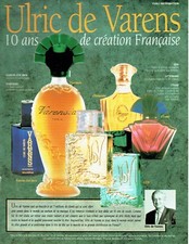 publicité Advertising  1122  1993   eau toilette  Ulric de Varens  parfums