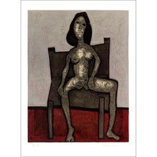 VENARD Claude - Lithographie originale "Le nu gris" 90x61cm