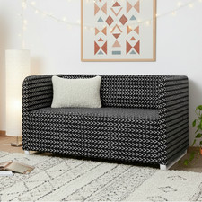 Black Boho Mudcloth Slipcover