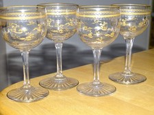 SAINT LOUIS 4 ANCIENS VERRES A