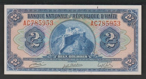 Haiti rare gourdes - :, 2