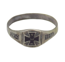 427 WW1 IMPERIAL PRUSSIA BAGUE ALLEMANDE EK 1914 1916 SILVERED EK