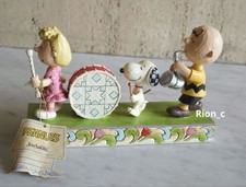 Figurine Jim Shore Peanuts Snoopy Music Parade Woodstock Charlie Brown neuve