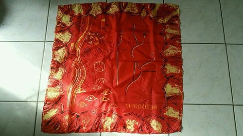 Foulard maroussia rouge - , et