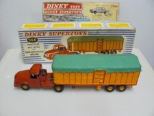DINKY TOYS  ANCIEN  CAMION WILLEME SEMI REMORQUE BACHEE réf 36 B EN BOITE 4 ème