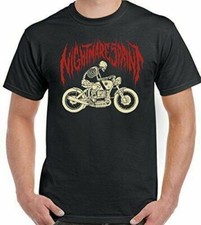 T-Shirt Café Racer Biker Pour Hommes Moto Indian Motorcycle Nightmare Sprint TEE