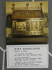 Image pieuse double belge sainte Godelieve ,