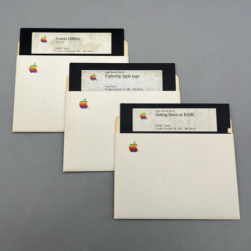 Vintage apple iic floppy - apple, 5.25"