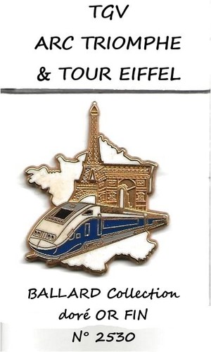 Superbe pin tgv sncf paris - pin's,