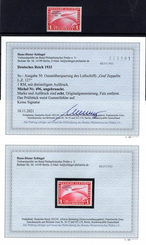 Reich 496 propre entfalzt - 496,