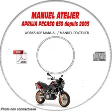 Pegaso 650 -05 - Manuel Atelier CDROM APRILIA Anglais Expédition - --, Support 