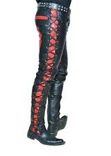 Pantalon de motard noir en