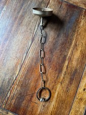 ANCIENNE CHAINE DE LUSTRE LAMPE VINTAGE