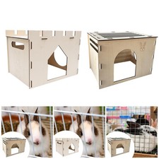 Grande niche détachable avec plusieurs portes pour chats, hamsters et