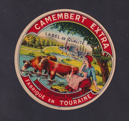Ancienne étiquette fromage - ancienne,