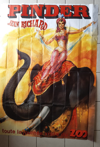 Cirque pinder ancienne affiche - ancienne,