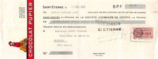 1938 CHOCOLAT PUPIER A SAINT ETIENNE - M. SAVEL JUBELIN A BLESLE