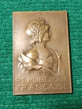 Médaille Bronze - VERNIER - Buste Marianne - OFFERT DÉPUTÉ