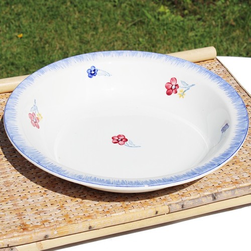 Ancien plat creux - rond, en