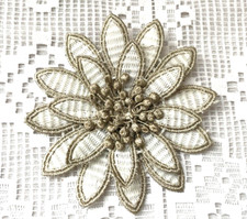 Grande Broche en tissu Fleur