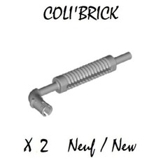 Lego 14682 - 2x Echappement Camion Auto Vehicule Pipe - Light Bluish Gray- Neuf