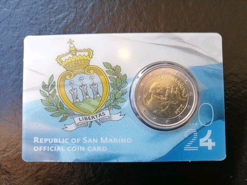 Piece euros coin card - euros, saint