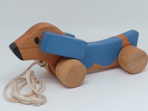 Figurine bois jouet - jouet, chien