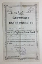 Certificat de Bonne Conduite