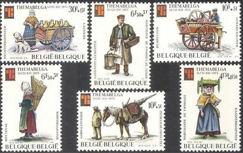 Belgique 1975 métiers - belgique,