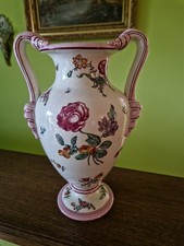 Vase en Faïence de Gien Décor Marseille avec insectes 1866