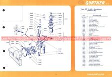 Fiche Carburateur GURTNER Type