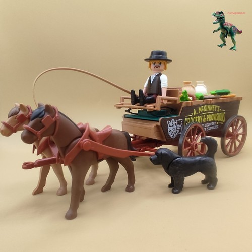 Playmobil charrette chevaux - charrette, à