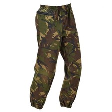 Authentic Pays Bas Armée Pantalon Imperméable DPM Woodland Taille Élastique Camo