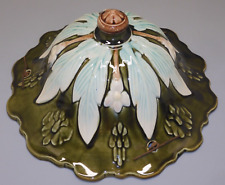 - BELLE VASQUE JARDINIERE SUSPENSION BARBOTINE XIXe FIVES LILLE? & 3 CHAINES   D