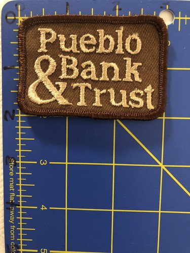 Patch logo vintage pueblo bank - patch,
