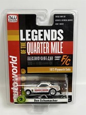 Plymouth Cuda 1973 Don Schumacher HO Échelle Voiture Slot Auto World SC369-3