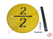 Plaque tonnage sur calandre Jeep willys MB et Ford Gpw et remorque Us Ww2