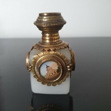 Flacon Palais Royal Opaline Grand Tour Miniatures milieu XIXè Vues Villes Europe