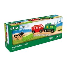 Train de la Ferme a Pile - circuit de train en bois - a partir de 3 ans - 36018 