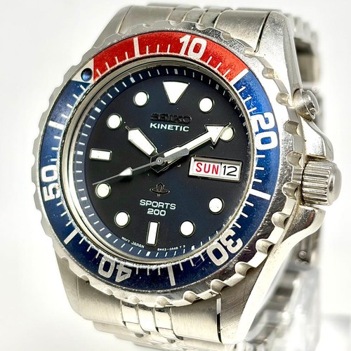 Seiko 5m43 0a40 kinetic - seiko, 5m43-0a40