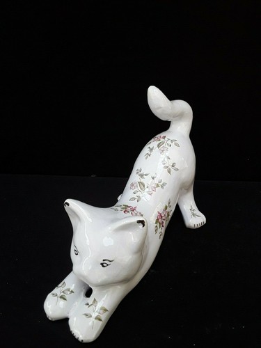 Chat art déco faience - déco, de