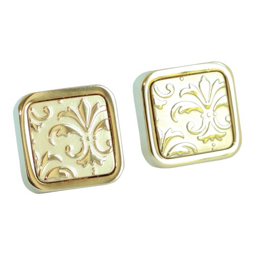 Boutons manchette motif - de,