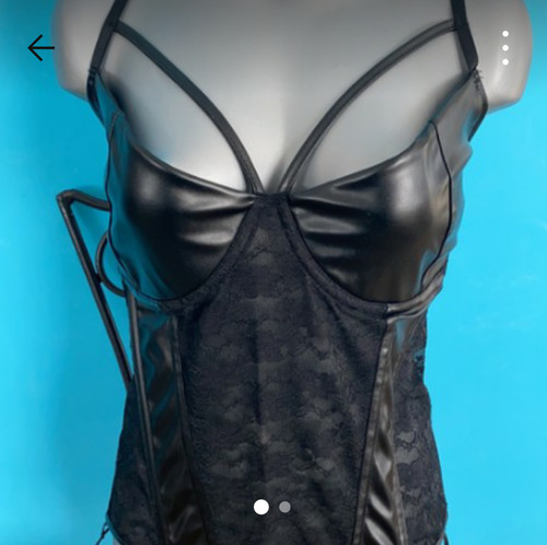 Corset bustier sexy simili - bustier,