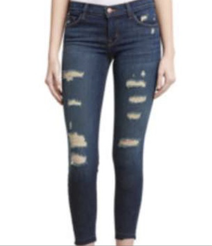Jean femme cropped demen trou