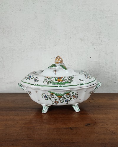 Sublime soupière faience - soupière,