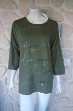 Haut kaki et gris marque Pomme