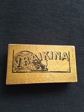 Vraikina boite publicitaire vide en bois pour jeu de cartes 