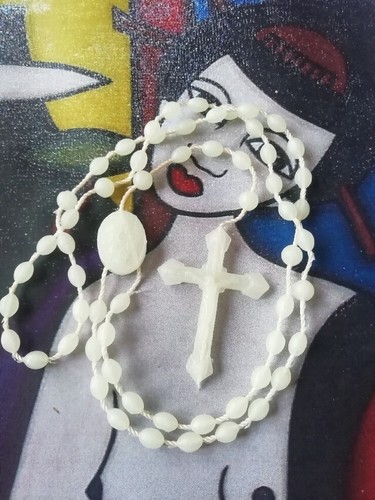 Collier perles chapelet - collier,